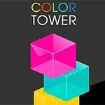 검은 배경 위에 노란색, 청록색, 분홍색 큐브가 쌓여 있는 이미지