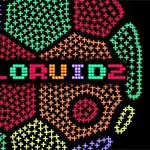 다양한 색상의 십자가 모양 패턴으로 구성된 배경에 COLORUID2 텍스트가 중앙에 위치한 이미지