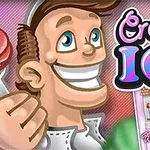 밝은 미소를 짓고 있는 캐릭터가 아이스크림을 들고 있으며, Creamy Ice라는 텍스트가 큼지막하게 보인다