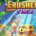 숲속에서 모자를 쓴 탐험가가 빛을 받으며 자물쇠가 달린 보물 상자 앞에 서 있는 장면