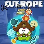 해적 모자를 쓴 녹색 캐릭터가 파란 배경 위에 앵커와 파이프를 들고 있는 모습