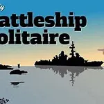 일몰을 배경으로 물 위에 떠 있는 전함의 실루엣과 하늘을 나는 새들