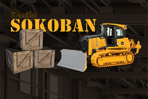 노란 불도저가 세 개의 나무 상자 옆에 있는 이미지