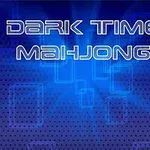 파란 배경에 DARK TIME MAHJONG 텍스트가 중앙에 위치한 이미지