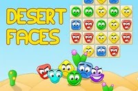 모바일 버전의 Desert Faces에서는 같은 색 얼굴 3개를 맞춰야 합니다