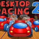 빨간 장난감 자동차 세 대가 나무 바닥 위를 달리고 있는 모습