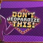 보라색 정장을 입은 남성이 DONT JEOPARDIZE THIS!