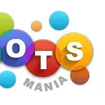 다양한 색상의 원들 위에 DOTS MANIA라는 텍스트가 적힌 이미지