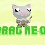 회색 고양이 캐릭터가 초록색 글자와 함께 그림 중앙에 위치한 이미지