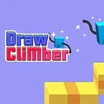 파란색 큐브가 검은색 다리를 사용하여 계단을 오르는 장면