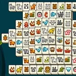 동물 그림이 그려진 여러 개의 타일이 격자 형태로 배열되어 있습니다