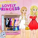 세 명의 소녀가 옷장을 배경으로 다양한 옷을 입고 있는 모습