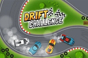 도로 위를 드리프트하는 자동차들과 DRIFT CHALLENGE라는 글자가 있는 이미지