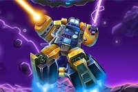 우주선 캡틴이 되어 Droid-O에서 외계인을 물리치세요