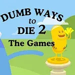 파란색 머리띠를 쓴 파란 캐릭터와 트로피에 서 있는 노란 캐릭터