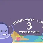 보라색 배경 앞에 다양한 만화 캐릭터들이 있는 장면