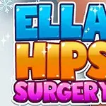 화려한 색상의 굵은 글씨로 ELLA HIPS SURGERY라는 텍스트가 쓰여져 있음