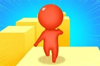 3D 파쿠르 게임에서 기둥 사이를 달리고 점프하는 Expert Parkour 3D