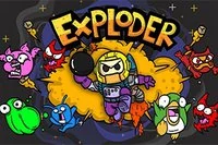 우주 테마의 클래식 봄버맨 스타일 게임 Exploder