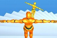 계단에서 뛰어내리며 무게중심 조절하기