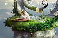 판타지 이미지에서 숨겨진 별 찾기