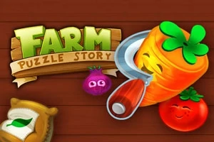 밝은 색상의 채소 캐릭터들과 나무 배경이 있는 이미지