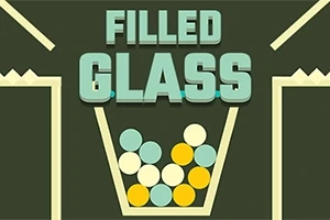 FIlled Glass라는 글자 아래 다양한 색깔의 공들이 유리잔 안에 채워져 있는 이미지