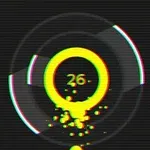 노란색과 녹색으로 강조된 원 안에 숫자 26이 있고 주변에 빛나며 퍼지는 입자들이 있는 이미지