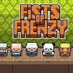 녹색 배경 앞에 서 있는 여섯 명의 픽셀 아트 캐릭터들