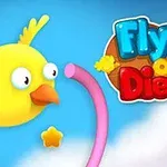 노란 새가 파란 하늘을 배경으로 날고 있으며, 옆에는 Fly or Die라는 텍스트가 있습니다