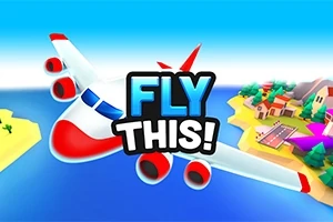 하늘을 나는 비행기와 FLY THIS!