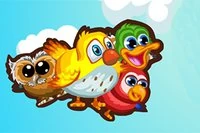 비행 학교에서 귀여운 새들이 나는 법을 배우도록 도와주세요