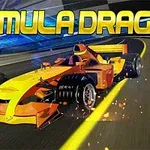 노란색과 주황색 포뮬러 경주차가 빠르게 질주하는 모습