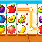 과일과 별이 그려진 타일들이 나열된 이미지