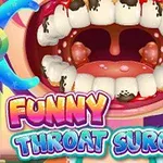 입을 크게 벌린 입속의 치아와 목구멍이 보이는 그림