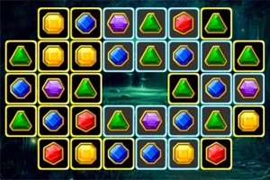 다양한 색상의 보석들이 격자 형태로 배열된 이미지