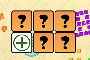 오렌지색 물음표가 그려진 상자들과 초록색 더하기 기호가 있는 상자가 배치된 이미지