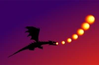 500년 후 감옥에서 풀려난 드래곤 글라우론