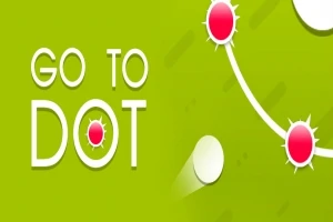 초록색 배경에 GO TO DOT 텍스트와 빨간색 점들이 있는 이미지