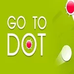 초록색 배경에 GO TO DOT 텍스트와 빨간색 점들이 있는 이미지