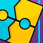 파란색과 노란색 퍼즐 조각이 맞물려 있는 아이콘