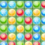 다양한 색상의 원형 보석들이 격자로 배열되어 있는 이미지