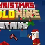 산타 클로스와 선물 상자, 제목이 있는 픽셀 아트 스타일의 이미지