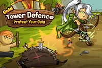 몬스터로부터 금을 지키세요 in this tower defense game