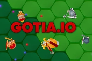 초록색 벌집 무늬 배경에 GOTIA