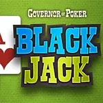 큰 글씨로 BLACK JACK라는 텍스트와 카드 한 쌍이 있는 이미지