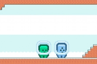 깃발에 도달하고 레벨을 통과하세요!