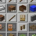 격자형 배경에 다양한 픽셀화된 아이템과 물체 아이콘들이 배열되어 있는 이미지