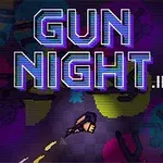 네온 글자로 GUN NIGHT 