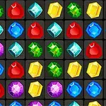 다양한 색상의 보석들이 격자 형태로 배열되어 있는 이미지